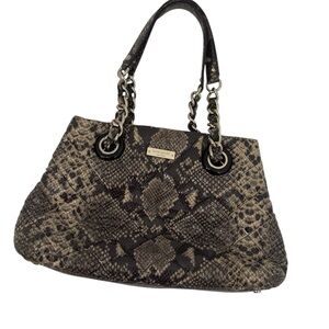 Kate Spade NEW York Snakeskin Quilted Shoulder Chain Bag